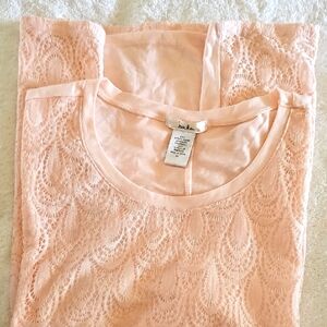 Isela Soft Pink Lace Blouse